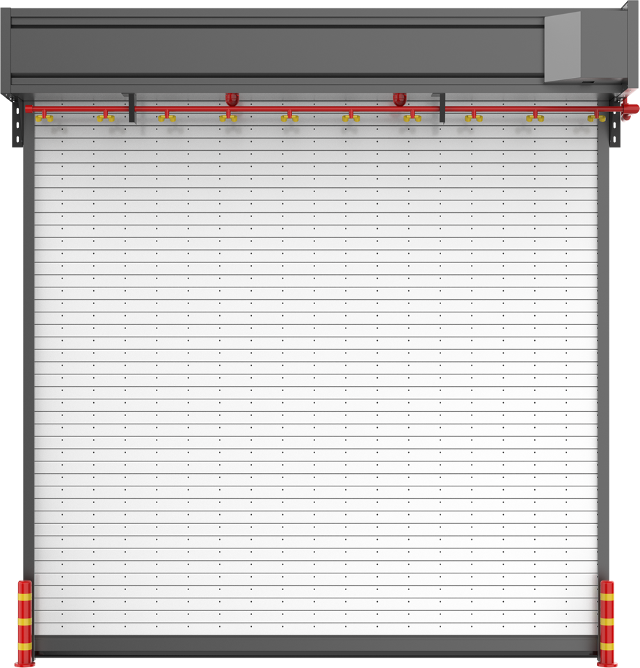 水雾式钢质隔热防火卷帘门
